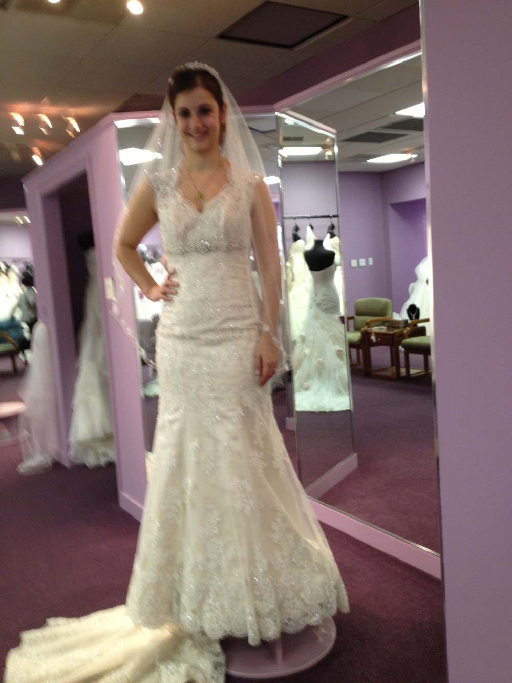 Picture of one of the rejected dresses. N