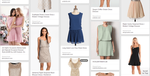 This 1/18th of the dresses I found when I was looking for a bridesmaids dress. 