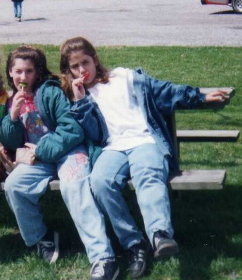 Lauren and Alysse in the 4th grade at Amish Country